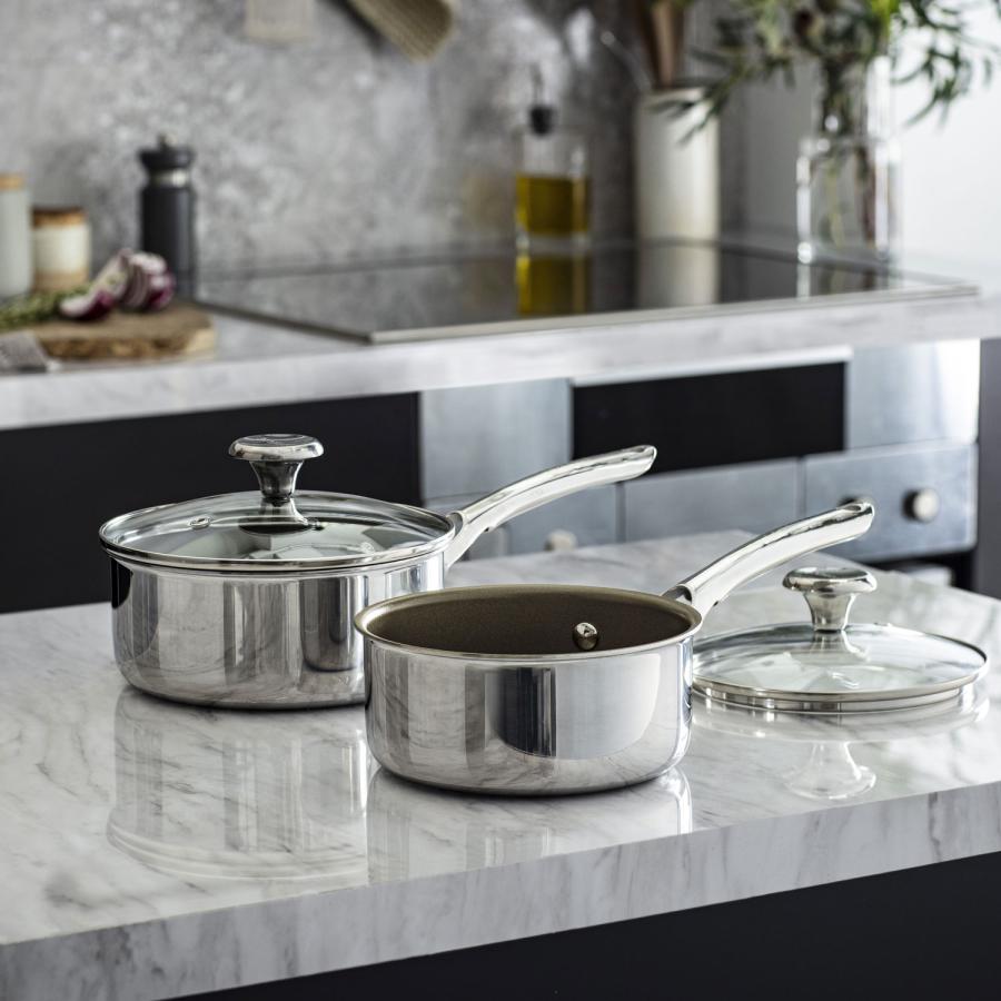 コレール CORELLE 鍋 片手鍋 ソースパン 18cm ガラスふた付 IH ガス