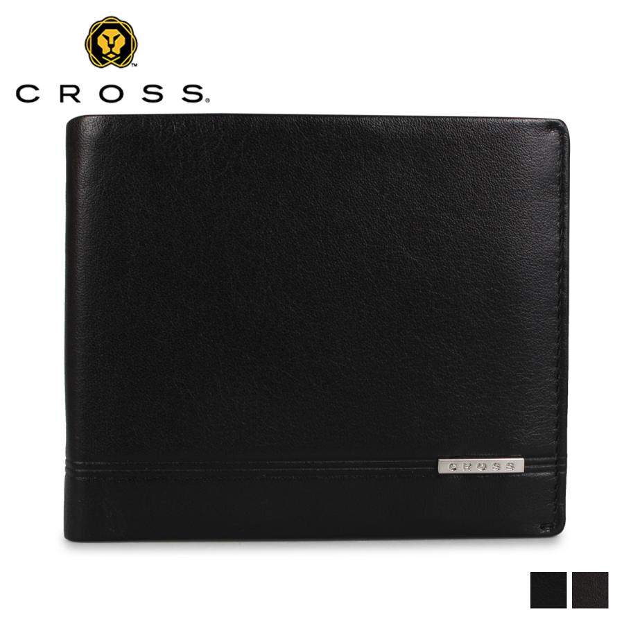 クロス CROSS 財布 二つ折り メンズ CENYURY WALLET ブラック ブラウン 黒 AC-998371 CROSS（クロス） 財布 二つ折り メンズ CENYURY WALLET ブラック
