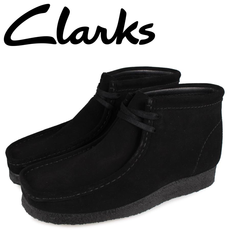 クラークス Clarks ワラビー ブーツ メンズ WALLABEE BOOT ブラック 黒 