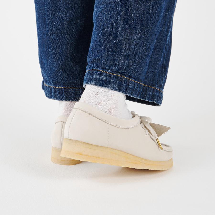 クラークス　ワラビー　ホワイト　白 Clarks Originals クラークス オリジナルズ ワラビー ブーツ