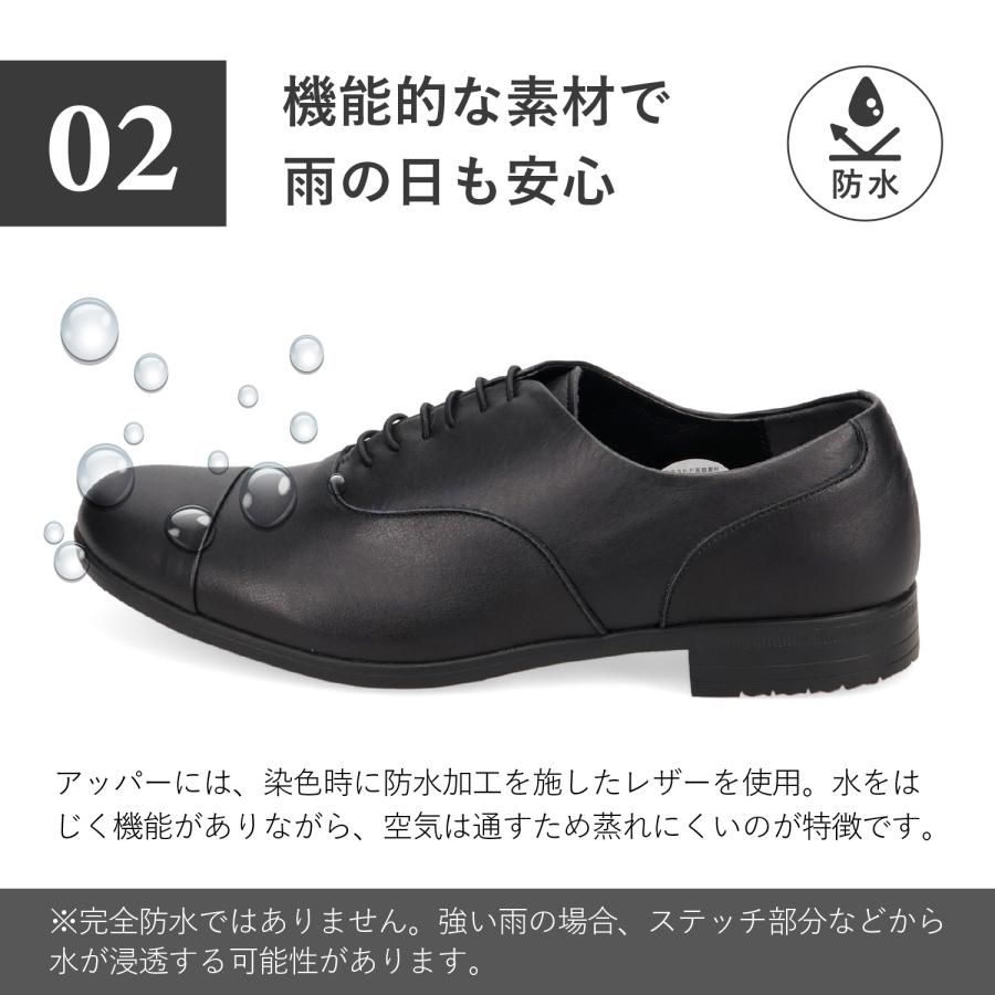 chausser ショセ トラベル シューズ ストレートチップ レースアップ レディース 本革 撥水 Eワイズ 日本製 STRAIGHT TIP SHOES TR-001 | chausser | 06