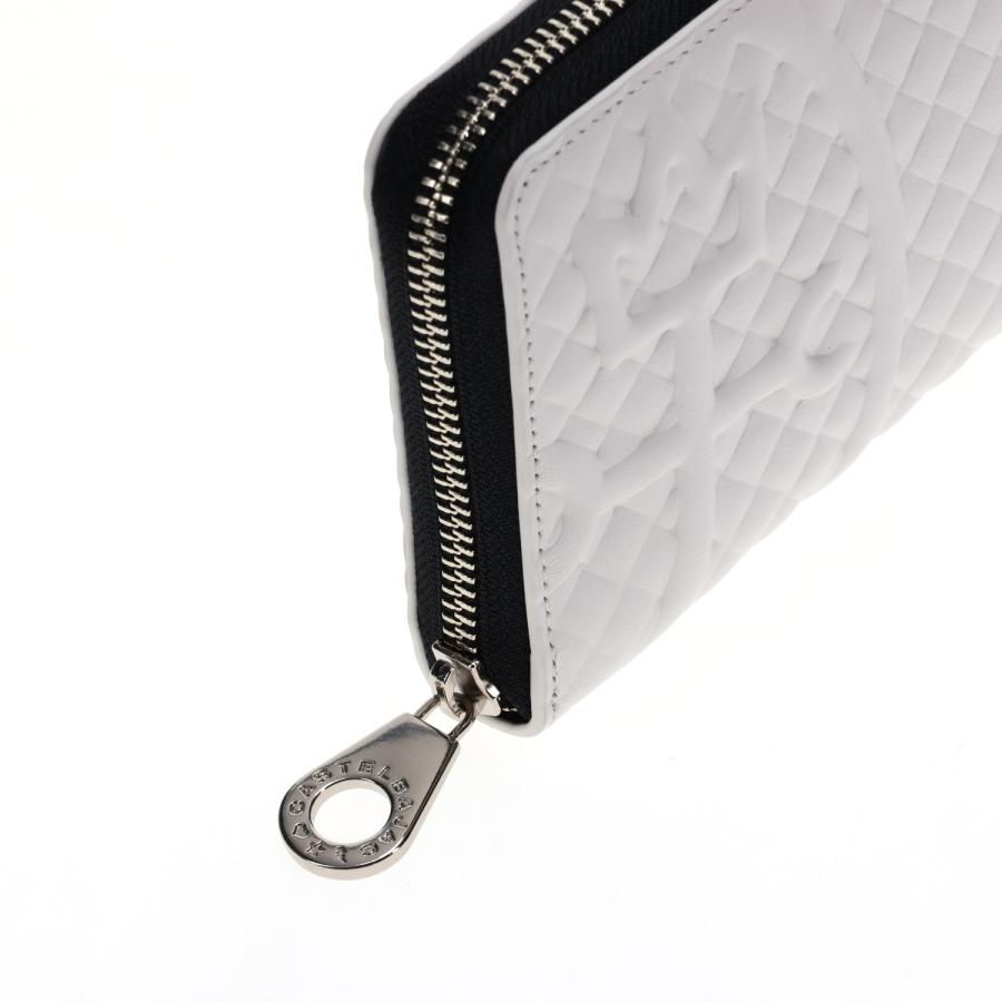 カステルバジャック CASTELBAJAC 財布 長財布 ガルボ メンズ ラウンドファスナー 本革 LONG WALLET ブラック ホワイト 黒 白 47626