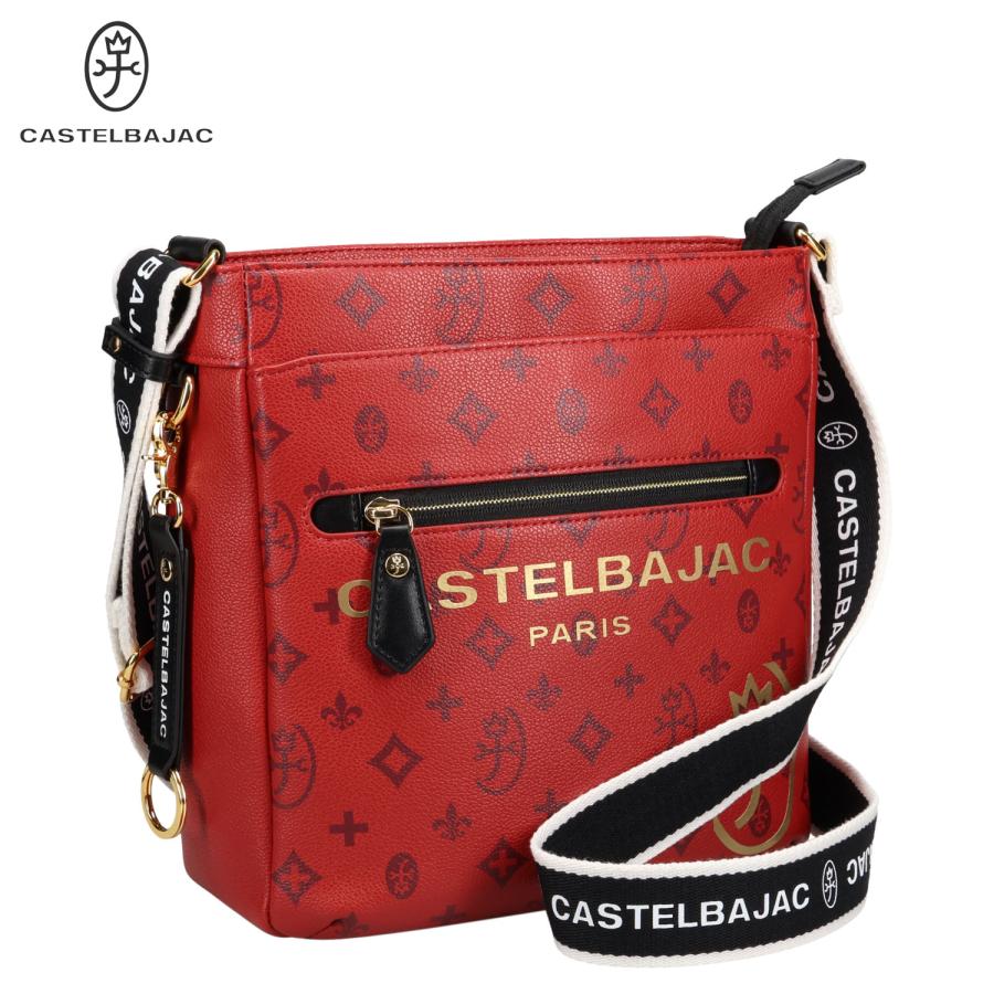 カステルバジャック CASTELBAJAC バッグ ショルダーバッグ サシャ メンズ レディース 斜めがけ 大人 軽量 SACHA レッド 48182 CASTELBAJAC（カステルバジャック） バッグ ショルダーバッグ サシャ
