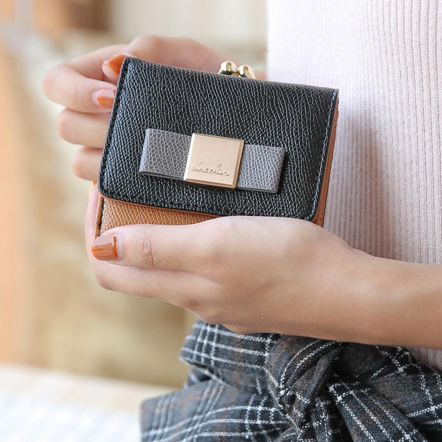 ダズリン Dazzlin 財布 二つ折り レディース がま口 Wallet ブラック ネイビー ベージュ ブラウン 黒 Daz Daz Iii スニークオンラインショップ 通販 Yahoo ショッピング