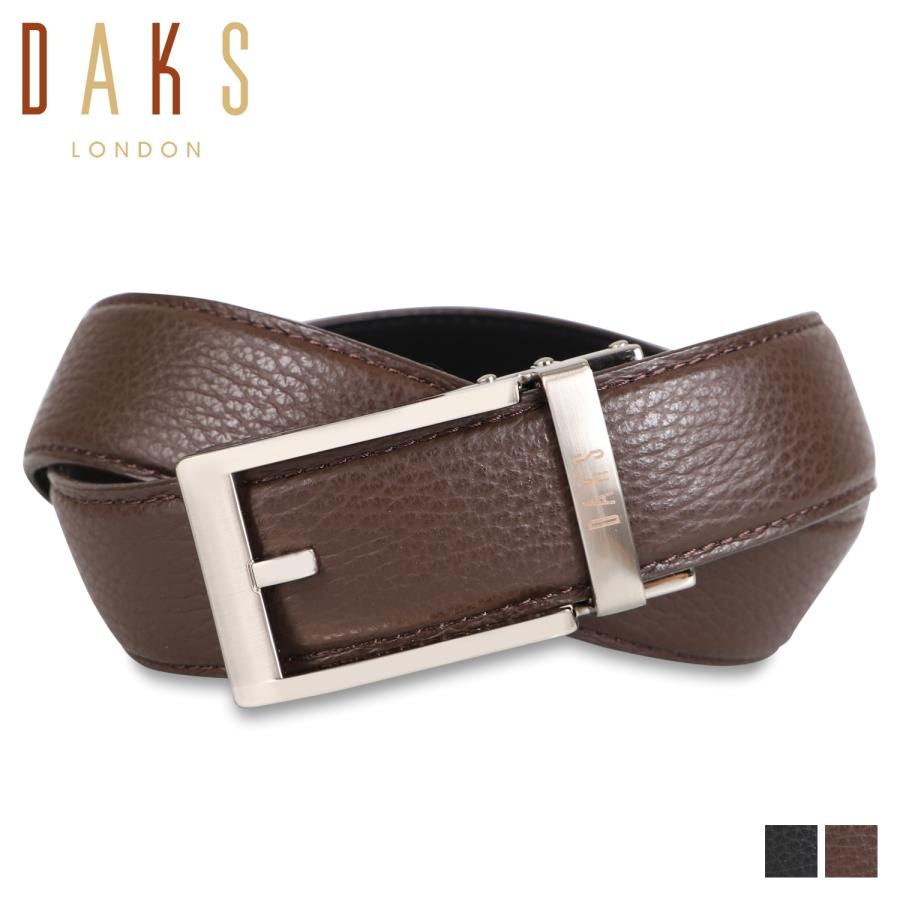 DAKS ダックス ベルト メンズ 本革 LEATHER BELT ブラック ダークブラウン 黒 DB16210 DAKS（ダックス） ベルト メンズ 本革 LEATHER BELT ブラック ダーク