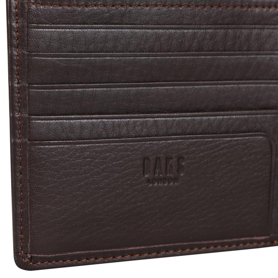 DAKS ダックス 二つ折り財布 メンズ WALLET ブラック ダーク ブラウン グリーン 黒 DP20912｜sneak｜11