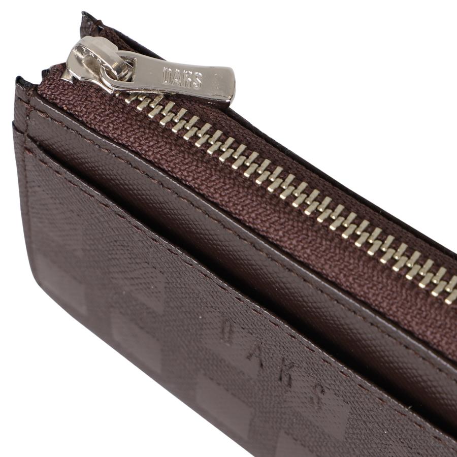 ダックス DAKS ダックス 財布 小銭入れ コインケース メンズ L字ファスナー COIN CASE ブラック ネイビー