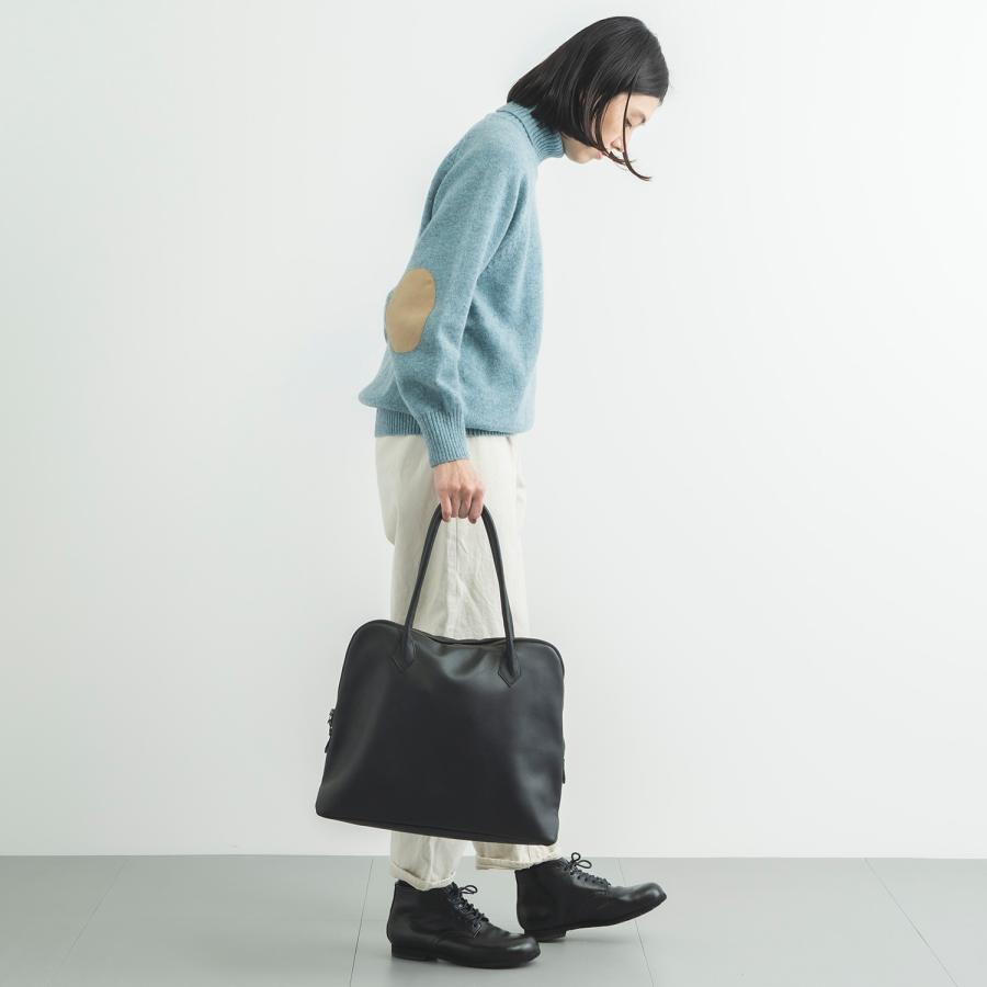 DO ドー トートバッグ メンズ レディース A4サイズ対応 A4サイズ対応 縦型 縦型 SILVA TOTE BAG LEATHER NOIR ブラック 黒 61110750-49-99の画像