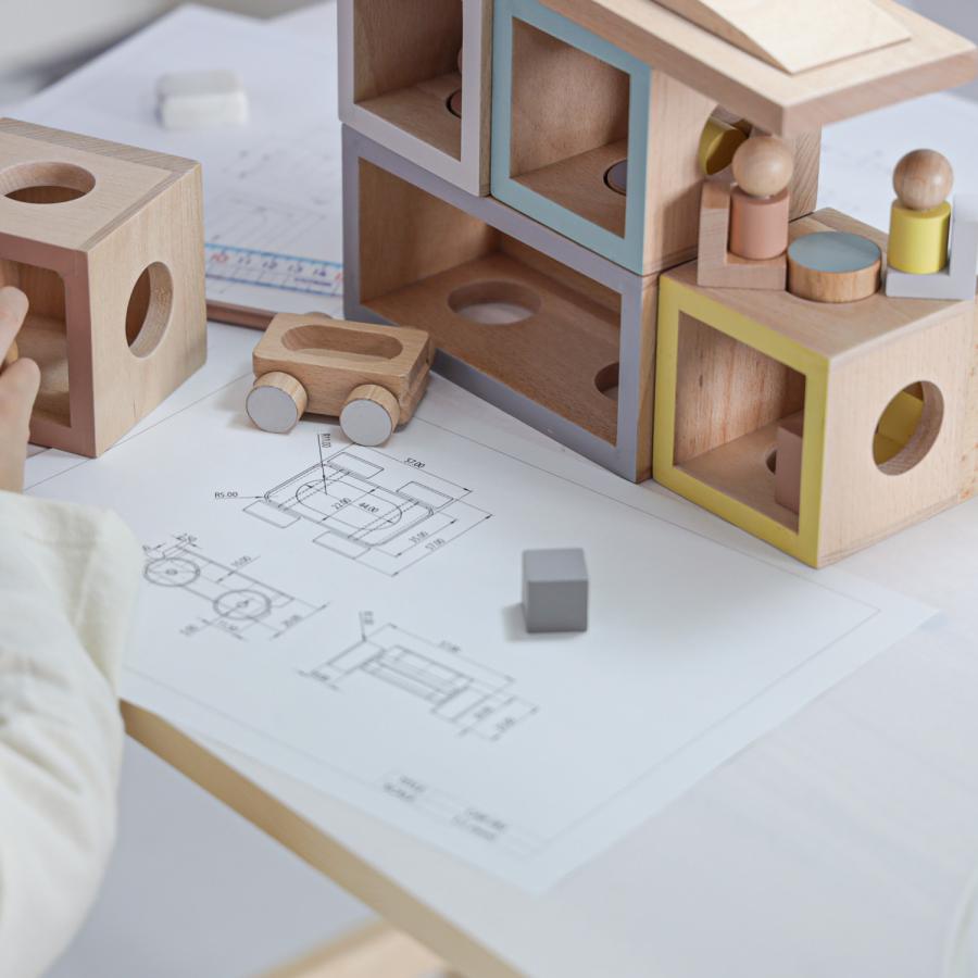 dou? ドウ 木のおもちゃ 知育玩具 くみたてハウス アイムホーム お家