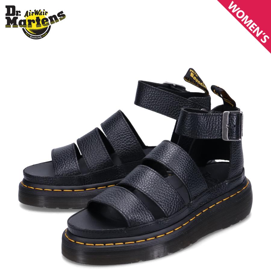 ドクターマーチン Dr.Martens サンダル ストラップサンダル クラリッサ 2 クアッド レディース 厚底 CLARISSA 2 QUAD ブラック 24476001 Dr.Martens（ドクターマーチン） ストラップサンダル クラリッサ 2