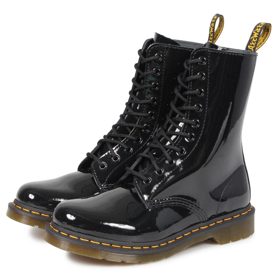 ドクターマーチン Dr Martens 10ホール 1490 W ブーツ メンズ レディース Patent Lamper 10eye Boot ブラック 黒 R Dr R スニークオンラインショップ 通販 Yahoo ショッピング