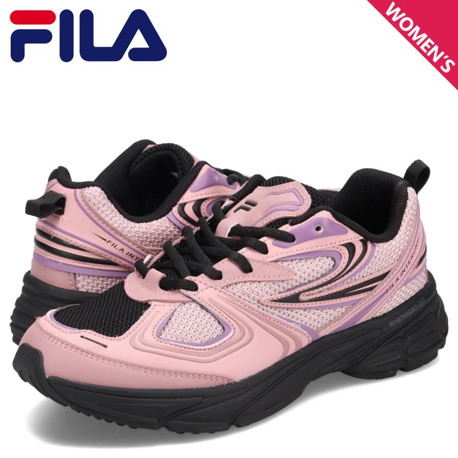 FILA フィラ スニーカー インターラン レディース 厚底 INTERUN ピンク WSS25004 FILA（フィラ） スニーカー インターラン レディース 厚底 INTERUN