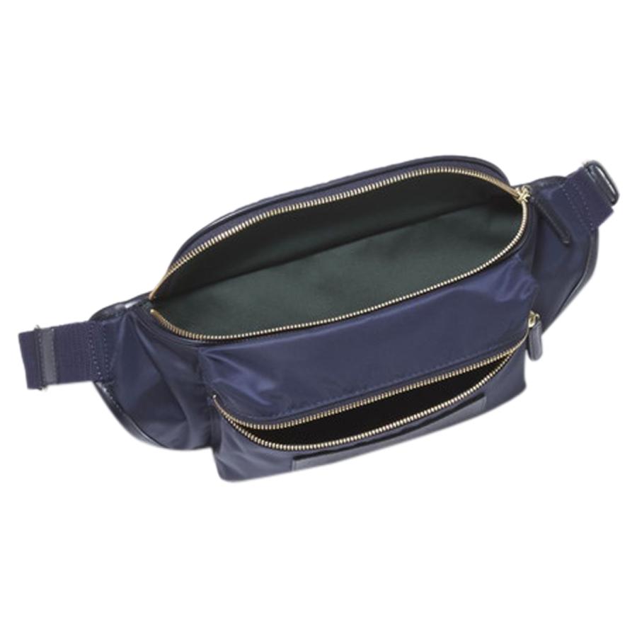 【極美品】felisi ウエストバッグ　ブラック　ナイロン　メンズ　レディース Felisi（フェリージ） バッグ ウエストバッグ ボディバッグ ベルト