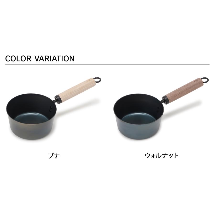 藤田金属 お味噌汁パン 鉄鍋 片手鍋 16cm 1.4L IH ガス火対応 お手入れ簡単 日本製 六角グリップ ハードテンパー加工 今日を元気にするお味噌汁パン | FUJITA KINZOKU | 03