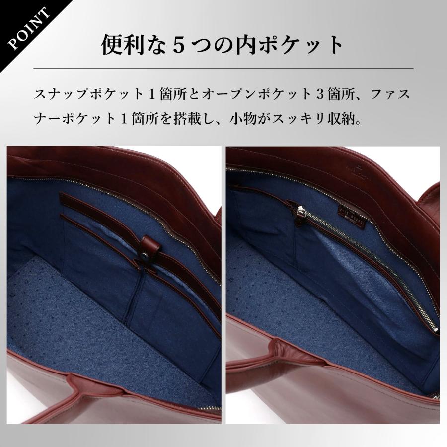 ファイブウッズ FIVE WOODS トートバッグ ビジネス メンズ PLATEAU WEEKEND TOTE ブラック ネイビー ブラウン 黒 39174 | FIVE WOODS | 10