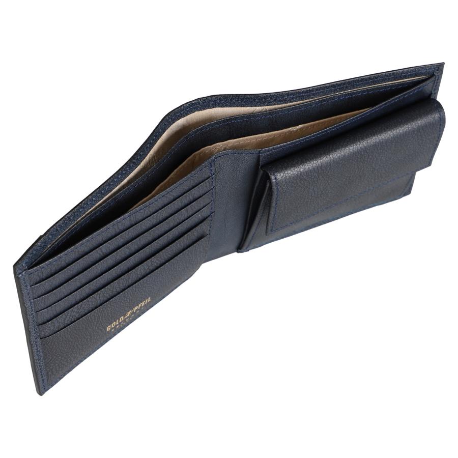 【GOLD PFEIL】オックスフォードレザー 2つ折り長財布 ブラック OXFORD CLASSIC（オックスフォード・クラシック） 長財布（小銭