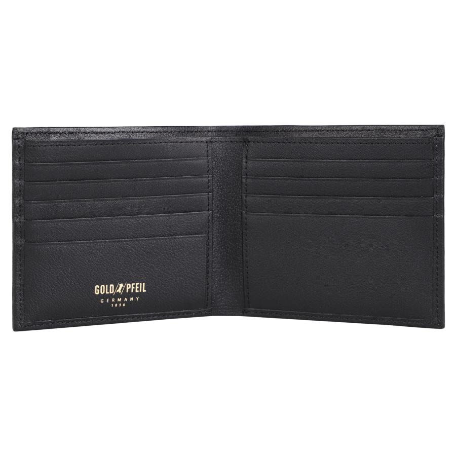 ゴールドファイル GOLD PFEIL 二つ折り財布 メンズ 本革 OXFORD ブラック バーガンディー 黒 GP10518 | GOLD PFEIL | 06