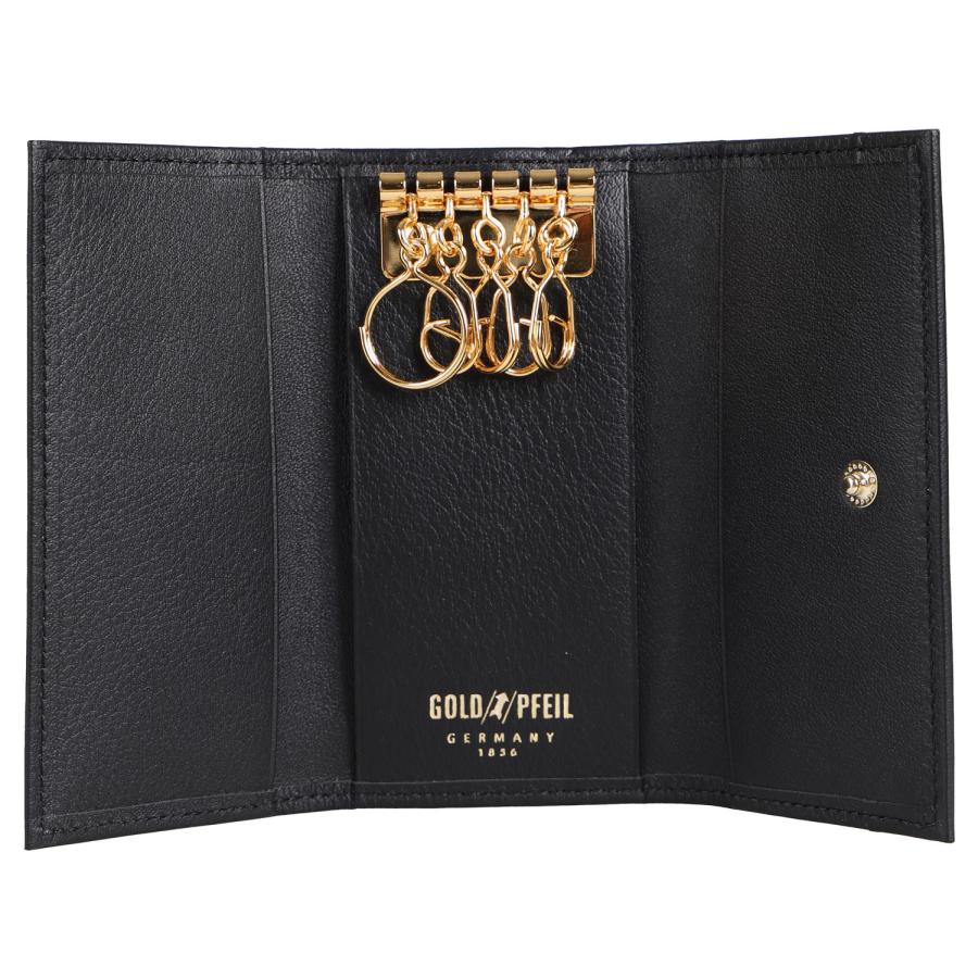 ゴールドファイル GOLD PFEIL キーケース メンズ 5連 本革 OXFORD ブラック ネイビー バーガンディー 黒 GP11110 | GOLD PFEIL | 07