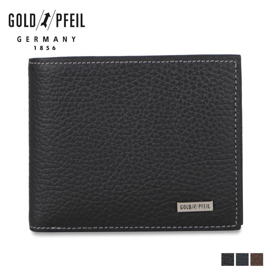 ゴールドファイル GOLD PFEIL 財布 二つ折り メンズ 本革 SUPERIOR WALLET ブラック ネイビー ダーク ブラウン 黒 GP24217 | GOLD PFEIL