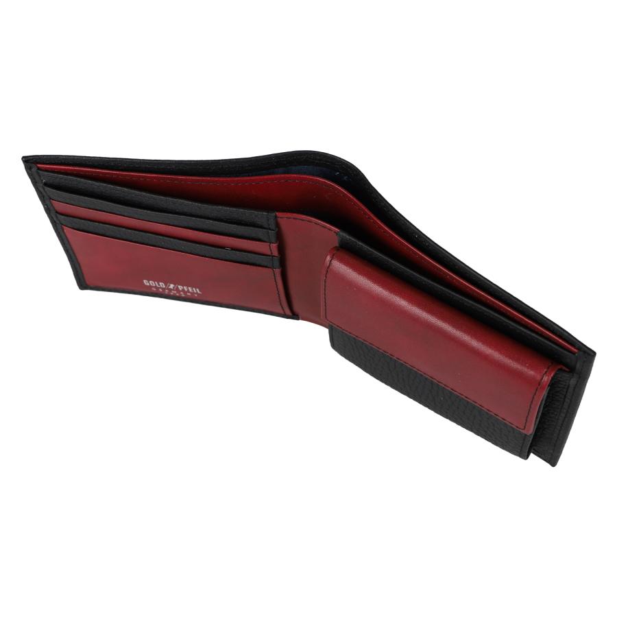 ゴールドファイル GOLD PFEIL 財布 二つ折り メンズ 本革 SUPERIOR WALLET ブラック ネイビー ダーク ブラウン 黒 GP24217 | GOLD PFEIL | 08