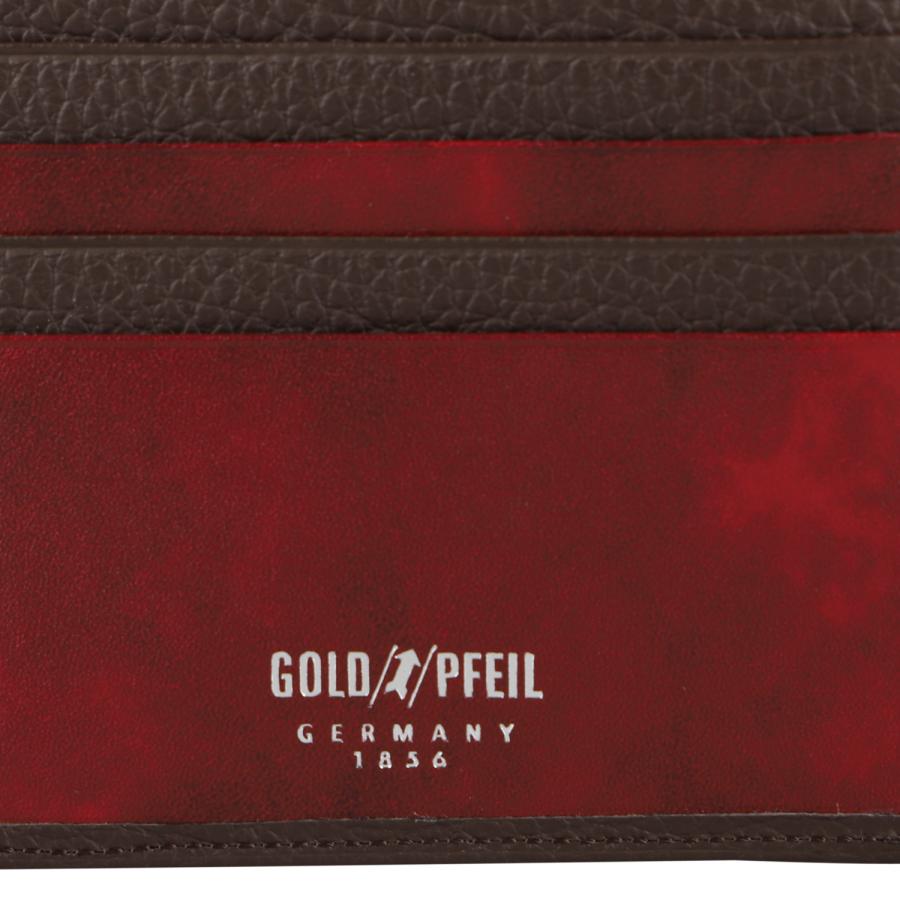 ゴールドファイル GOLD PFEIL 財布 カードケース 二つ折り メンズ 本革 ブラック ネイビー ダーク ブラウン 黒 GP24315 | GOLD PFEIL | 09