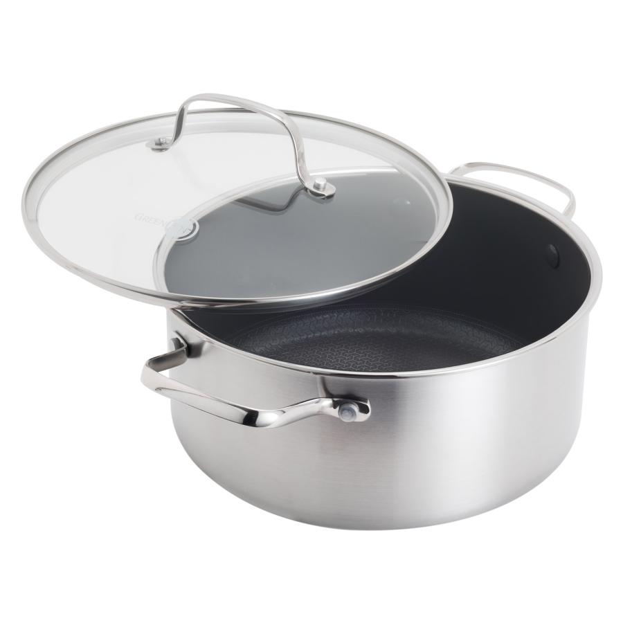 グリーンパン GREENPAN キャセロール 両手鍋 20cm ガラス蓋付き IH オーブン 食器洗浄乾燥機対応 エーペックス CC010626-104_7