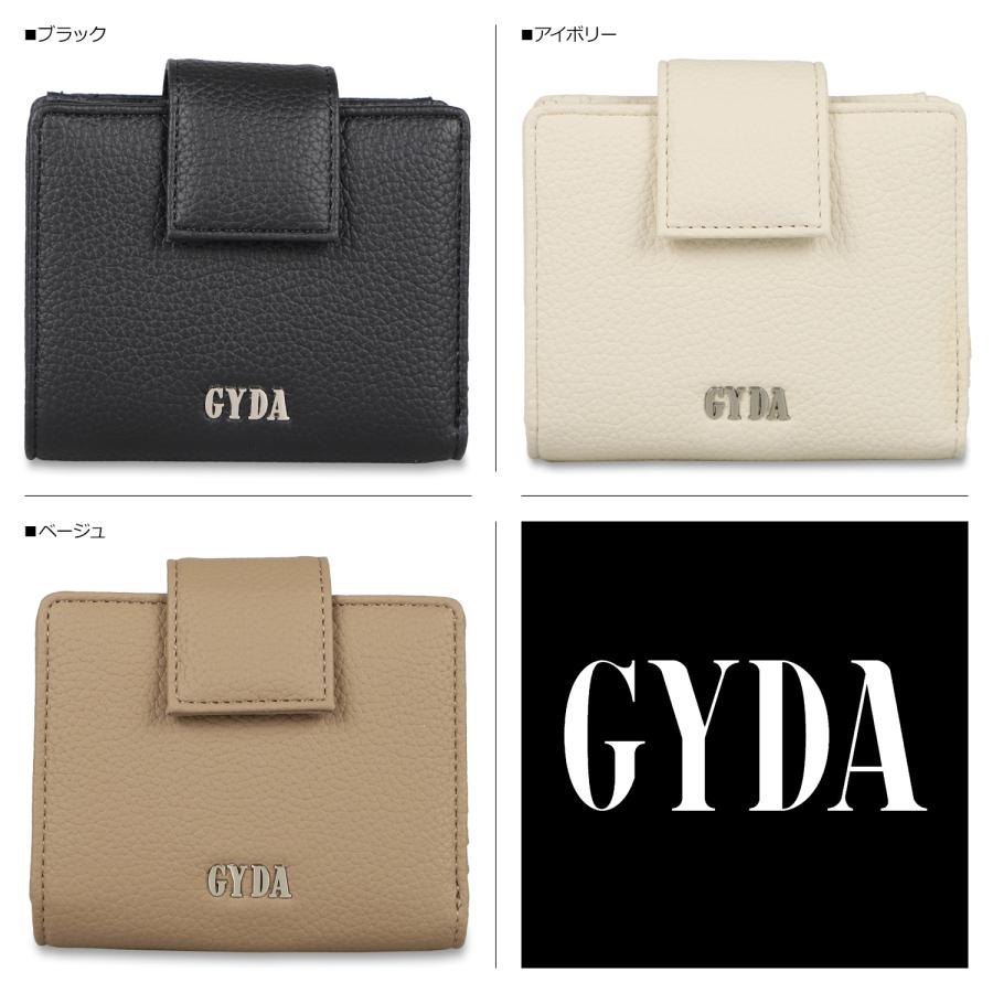 GYDA ジェイダ 財布 二つ折り レディース BASIC SERIES ブラック GYDA ジェイダ 財布 二つ折り レディース BASIC SERIES ブラック