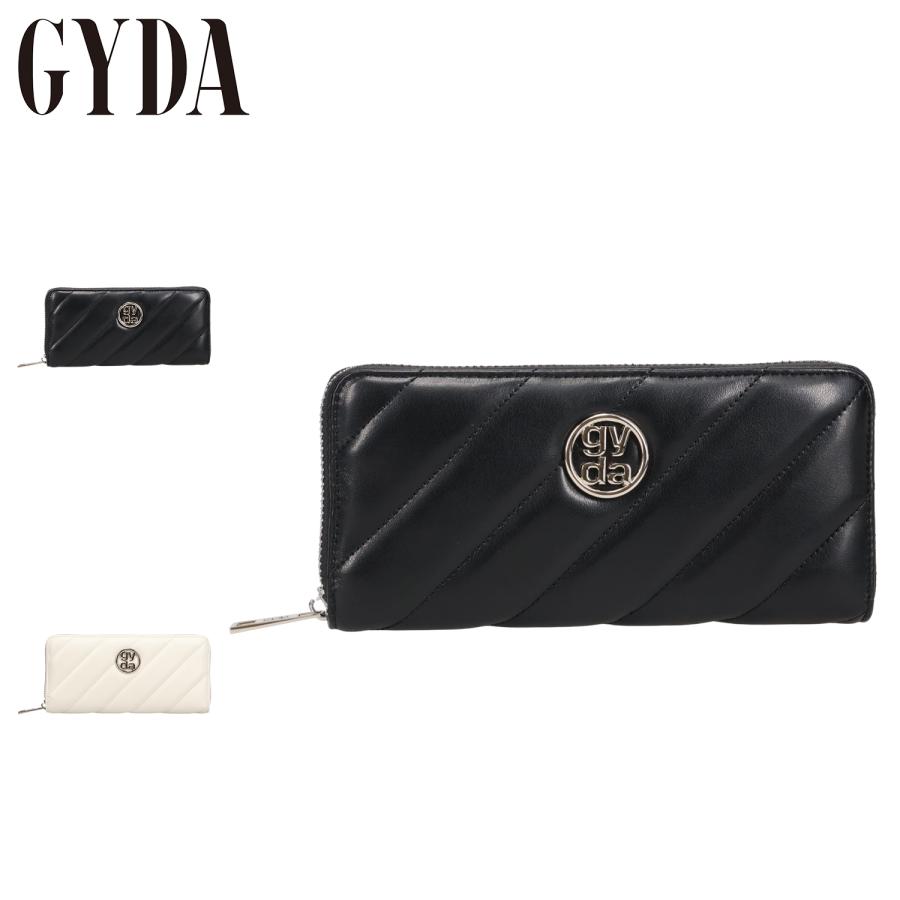 GYDA（ジェイダ） 長財布 キルティング メタル レディース ラウンド 