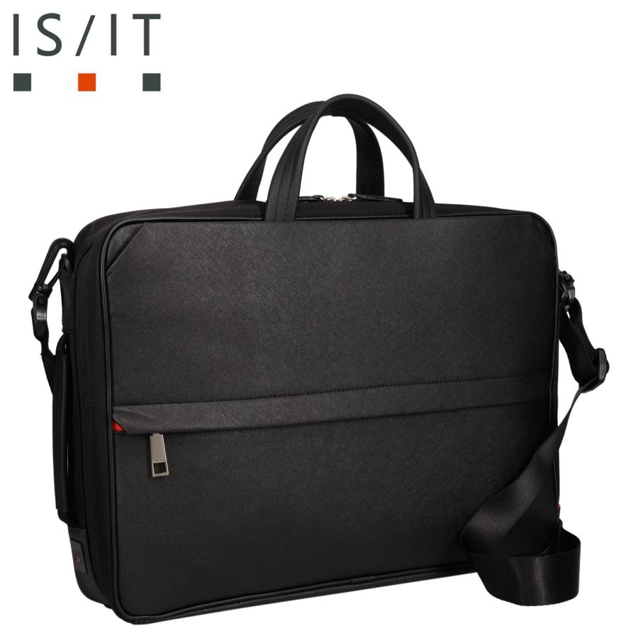 IS/IT イズイット ビジネスバッグ リュック サフィール II メンズ 3WAY 大容量 A4 通学 通勤 SAPHIR II ブラック 黒 937513 | IS/IT