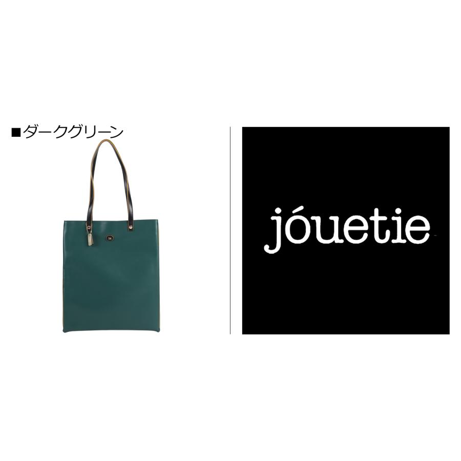 ジュエティ jouetie トートバッグ レディース A4対応 カラーエッジ コバ TOTE BAG ブラック アイボリー ダークブラウン ダークグリーン 黒 81360B｜sneak｜08