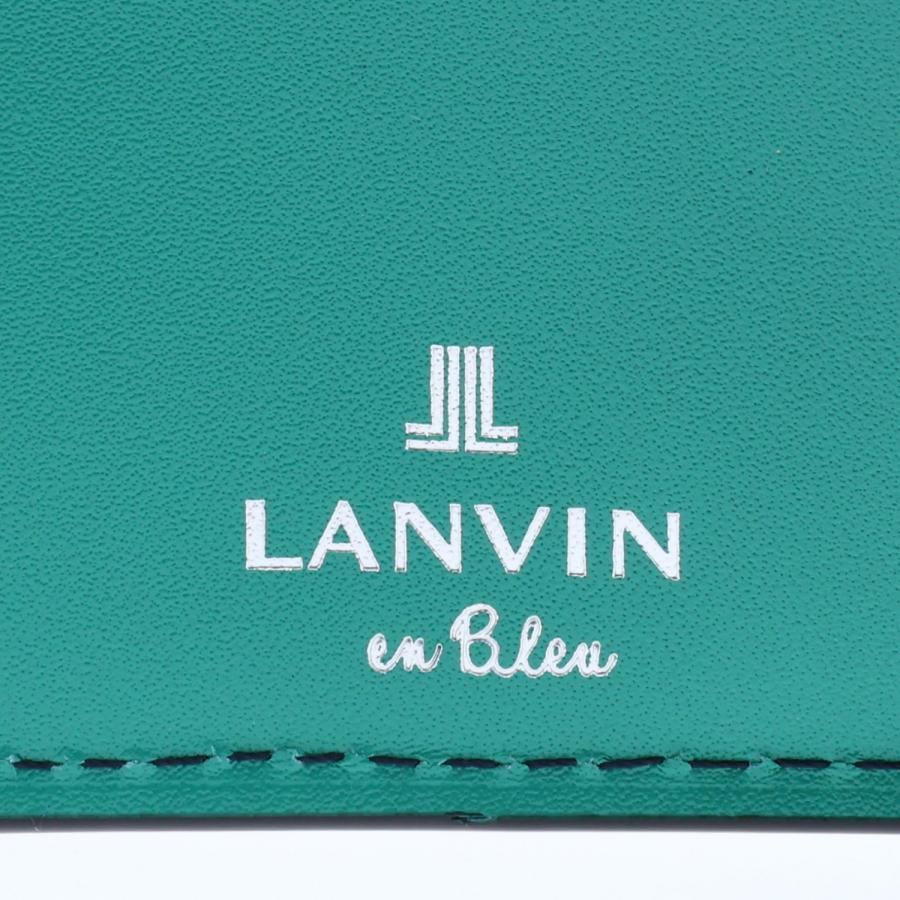 ランバンオンブルー LANVIN en Bleu 財布 二つ折り ウォレット メンズ レディース 革 札入れ WALLET ブラック ネイビー 黒 522603｜sneak｜10