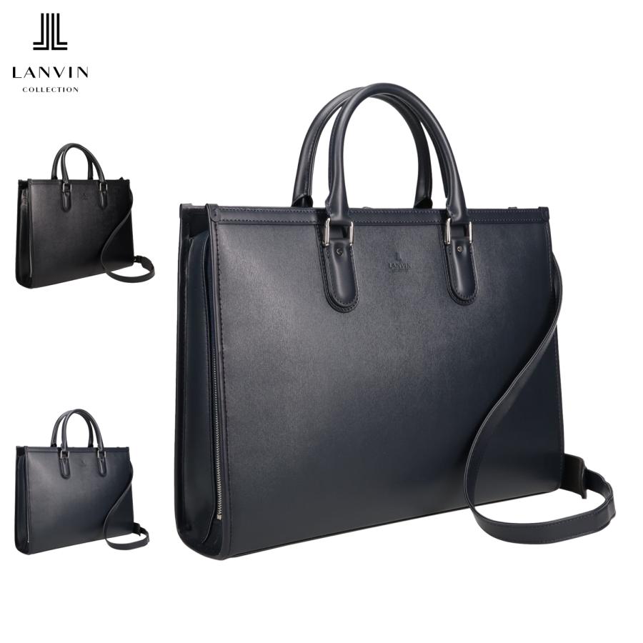 ランバン コレクション LANVIN COLLECTION バッグ ビジネスバッグ ブリーフケース ニューフロー メンズ A4 本革 牛革 PC収納 282561 | LANVIN COLLECTION