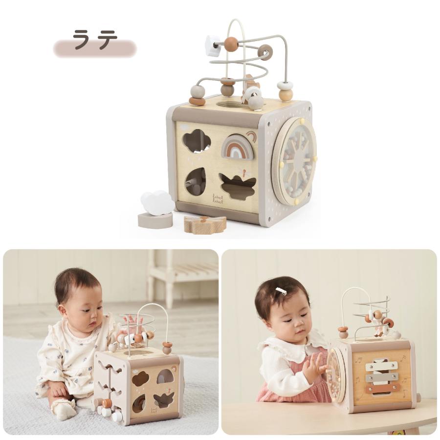 labellabel レーベルレーベル 知育玩具 1歳 木のおもちゃ 女の子 男の子 子供 赤ちゃん ベビー 誕生日 出産 プレゼント アクティビティキューブ | ブランド登録なし | 15