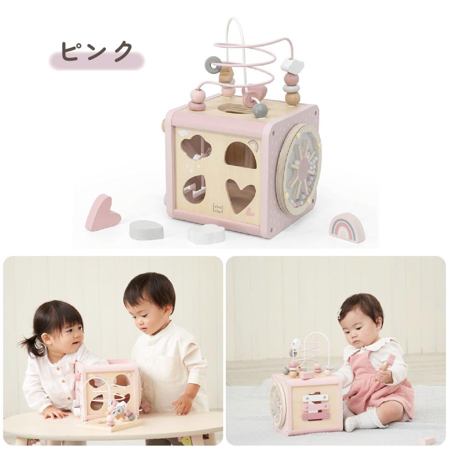 labellabel レーベルレーベル 知育玩具 1歳 木のおもちゃ 女の子 男の子 子供 赤ちゃん ベビー 誕生日 出産 プレゼント アクティビティキューブ | ブランド登録なし | 16
