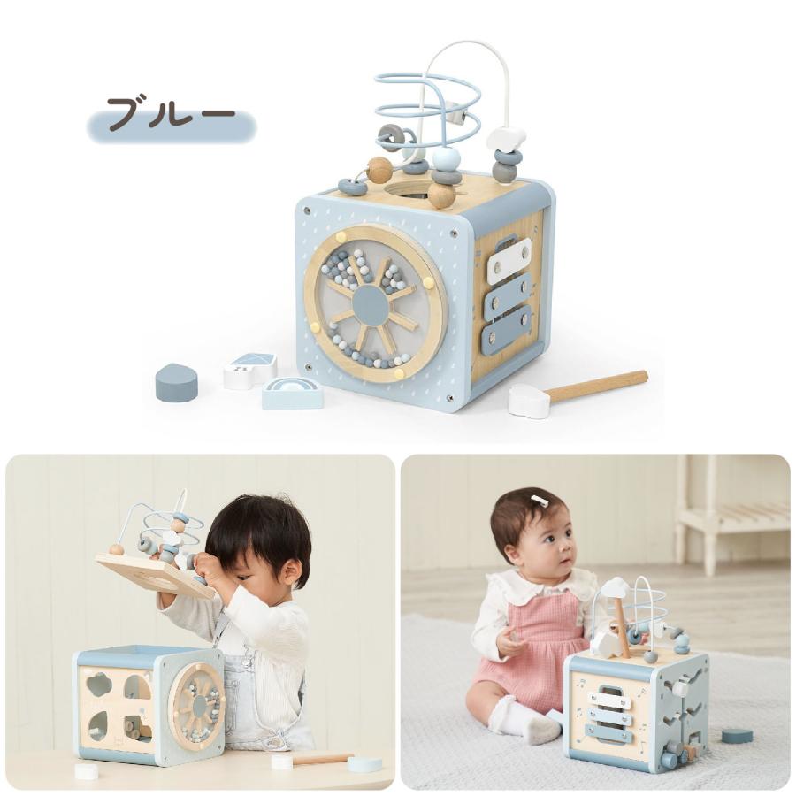 labellabel レーベルレーベル 知育玩具 1歳 木のおもちゃ 女の子 男の子 子供 赤ちゃん ベビー 誕生日 出産 プレゼント アクティビティキューブ | ブランド登録なし | 17