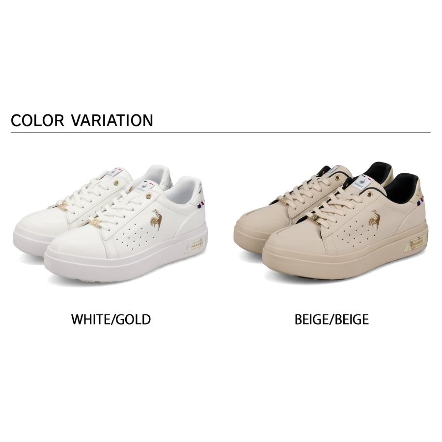 ルコック スポルティフ le coq sportif スニーカー LCS セーヴル PF II レディース LCS SEVRES PF II ホワイト ベージュ 白 LU5FRS76LZ_3
