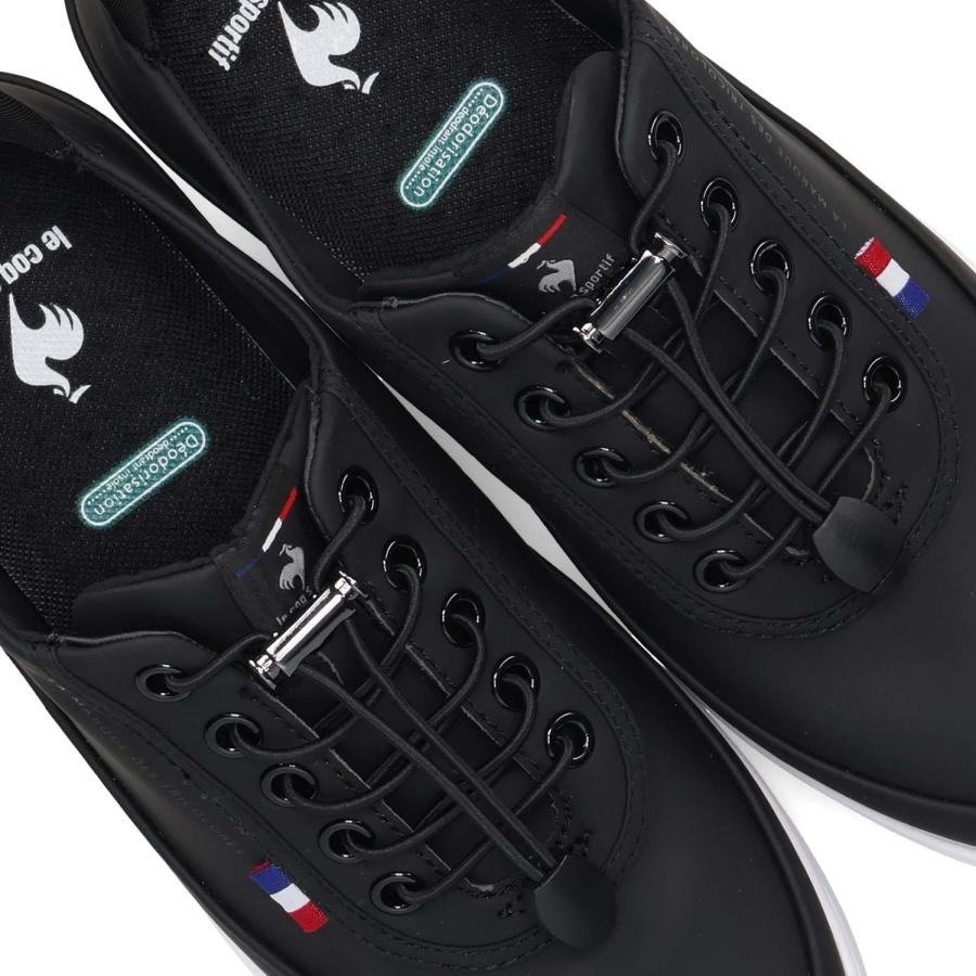 ルコック スポルティフ le coq sportif スニーカー LCS アルマ R SI レディース 軽量 防水 LCS ALMA R SI ブラック ホワイト 黒 白 LU5SRS26LZ | le coq sportif | 09