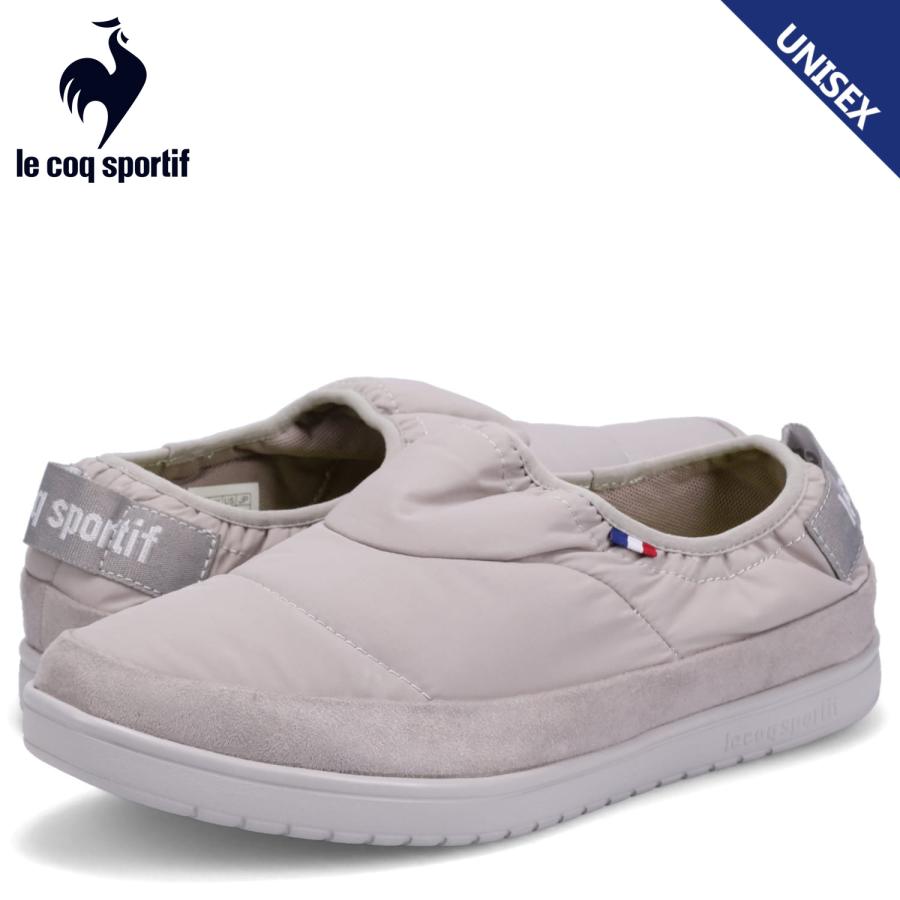 ルコック スポルティフ le coq sportif スニーカー スリッポン LA アルマ T+R MC メンズ レディース 軽量 防水 グレー | le coq sportif