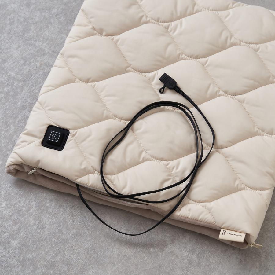 ライフオンプロダクツ Life on Products フットウォーマー 電気 充電式 足温器 USB給電式 3段階温度設定 切り忘れ防止