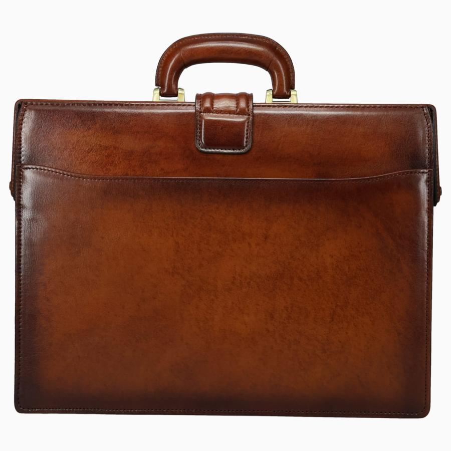 ラガード Lugard バッグ ダレスバッグ ビジネスバッグ メンズ ジースリー A4 本革 牛革 鍵付 薄型 日本製 Ｇ-3 ブラウン 5233 | LUGARD | 04