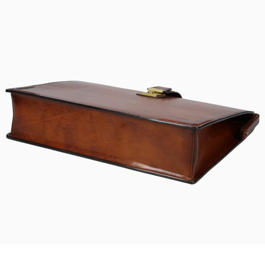 ラガード Lugard バッグ ダレスバッグ ビジネスバッグ メンズ ジースリー A4 本革 牛革 鍵付 薄型 日本製 Ｇ-3 ブラウン 5233 | LUGARD | 05