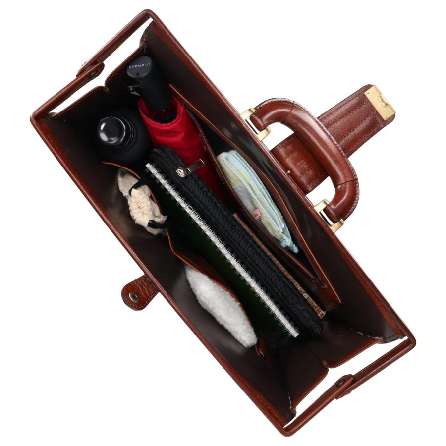 ラガード Lugard バッグ ダレスバッグ ビジネスバッグ メンズ ジースリー A4 本革 牛革 鍵付 薄型 日本製 Ｇ-3 ブラウン 5233 | LUGARD | 06