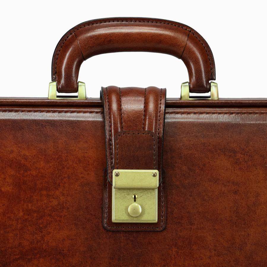 ラガード Lugard バッグ ダレスバッグ ビジネスバッグ メンズ ジースリー A4 本革 牛革 鍵付 薄型 日本製 Ｇ-3 ブラウン 5233 | LUGARD | 09