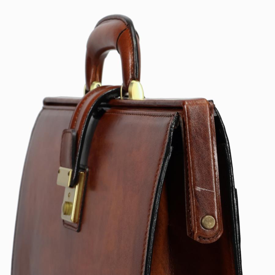 ラガード Lugard バッグ ダレスバッグ ビジネスバッグ メンズ ジースリー A4 本革 牛革 鍵付 薄型 日本製 Ｇ-3 ブラウン 5233 | LUGARD | 10