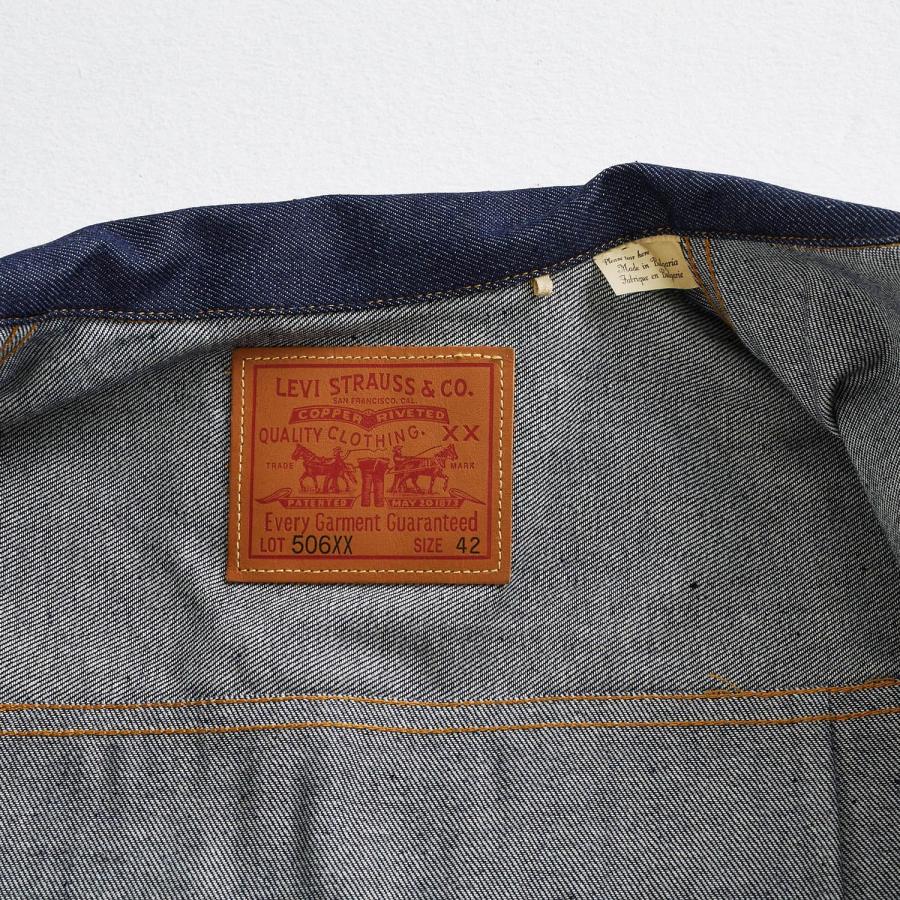 リーバイス ビンテージ クロージング LEVIS VINTAGE CLOTHING Gジャン ジャケット タイプ1 メンズ 復刻 LVC 1936 TYPE I JACKET ネイビー 70506-0028｜sneak｜08