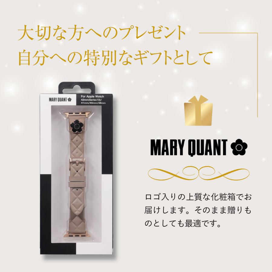 MARY QUANT マリークヮント アップルウォッチバンド ベルト 替え スリム レディース Apple Watch Series 10 9 8 7 6 5 4 SE SE2 3 2 1 42mm 41mm 40mm 38mmの画像