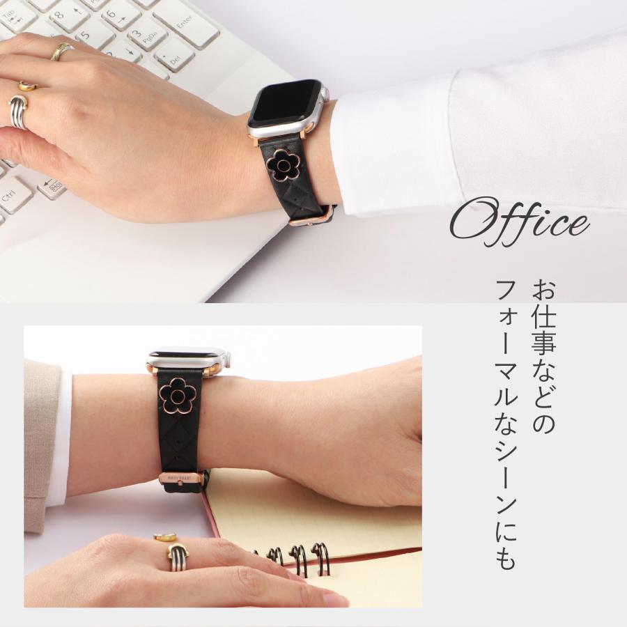 MARY QUANT マリークヮント アップルウォッチバンド ベルト 替え スリム レディース Apple Watch Series 10 9 8 7 6 5 4 SE SE2 3 2 1 42mm 41mm 40mm 38mmの画像