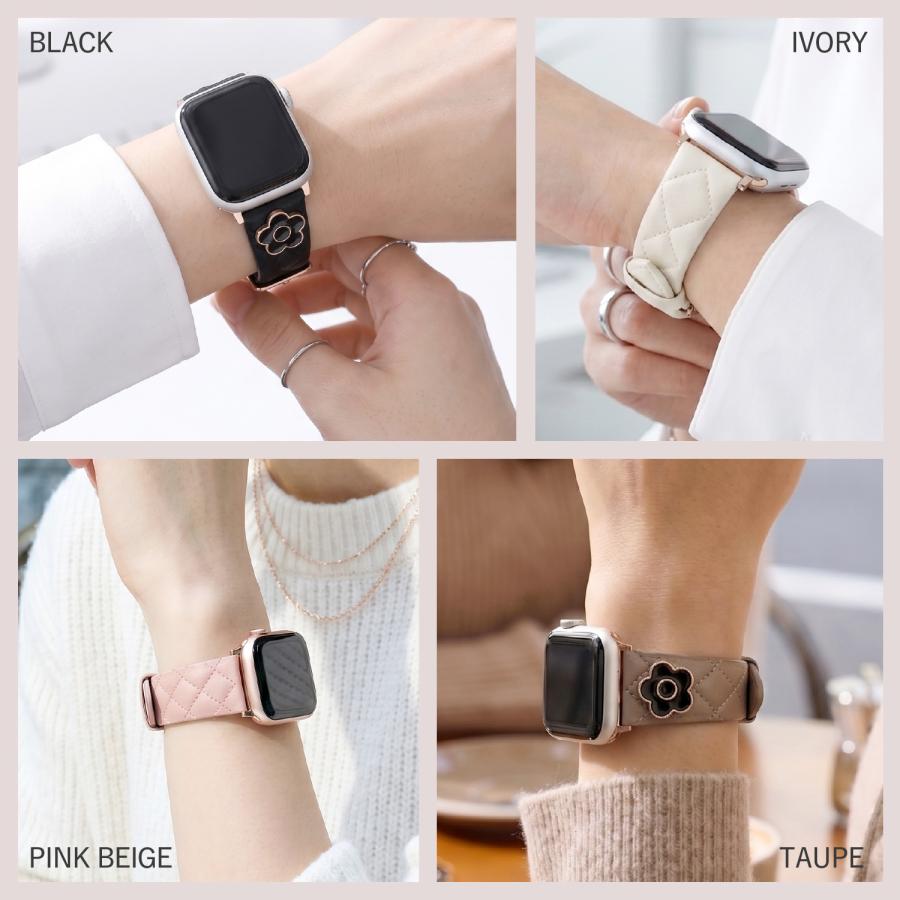MARY QUANT マリークヮント アップルウォッチバンド ベルト 替え スリム レディース Apple Watch Series 10 9 8 7 6 5 4 SE SE2 3 2 1 42mm 41mm 40mm 38mmの画像