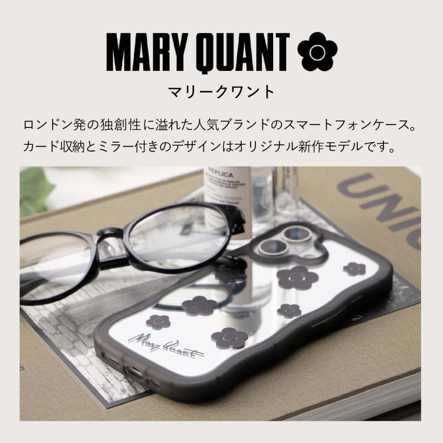 MARY QUANT マリークヮント iPhone17 iPhone17e 16 16e 15 14 ケース スマホケース アイフォン ウェーブフレーム デイジー レディース キラキラ うねうね | MARY QUANT | 05