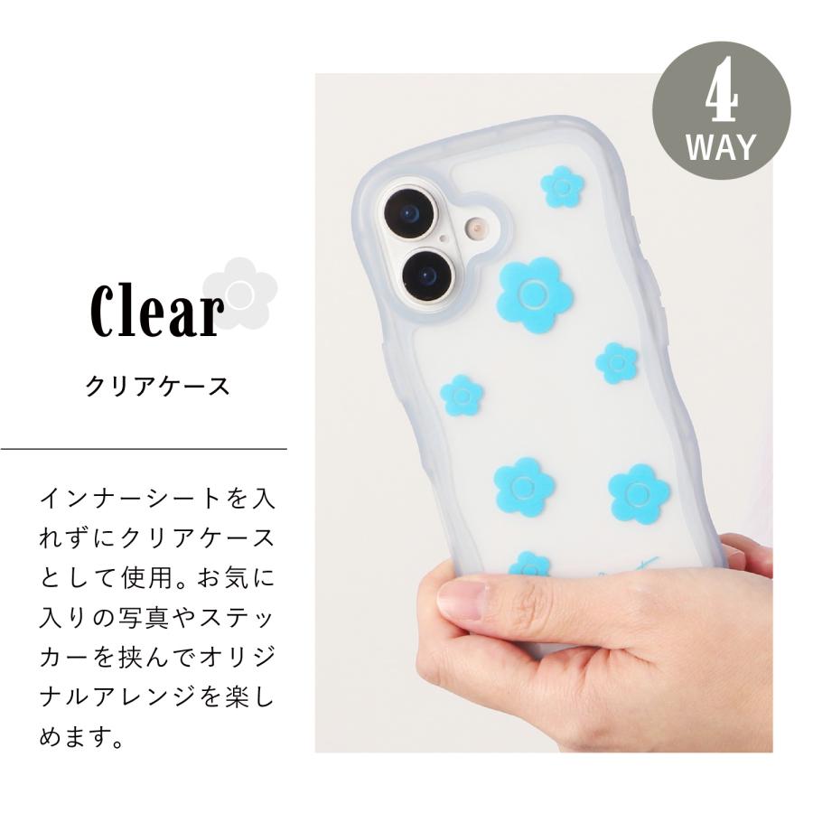 MARY QUANT マリークヮント iPhone17 iPhone17e 16 16e 15 14 ケース スマホケース アイフォン ウェーブフレーム デイジー レディース キラキラ うねうね | MARY QUANT | 11